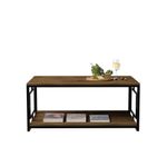Casa si Gradina - Mobilier - Mese si birouri - Masute de cafea - Masuta de cafea, Hanah Home, pal melaminat, nuc si negru, 120x60x50 cm - Infinity.ro