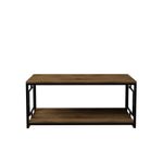 Casa si Gradina - Mobilier - Mese si birouri - Masute de cafea - Masuta de cafea, Hanah Home, pal melaminat, nuc si negru, 120x60x50 cm - Infinity.ro