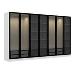 Casa si Gradina - Mobilier - Dulapuri si sifoniere - Sifoniere - Sifonier, Hanah Home, pal melaminat, alb negru, 315x52x210 cm, 506MNR2990 - Infinity.ro