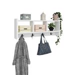Casa si Gradina - Mobilier - Organizare si depozitare - Cuiere - Cuier, Hanah Home, pal melaminat, alb, 75.6x35x22 cm - Infinity.ro