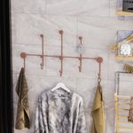 Casa si Gradina - Mobilier - Organizare si depozitare - Cuiere - Cuiere de perete, Wallxpert, metal, cupru, 80x45x10 cm - Infinity.ro