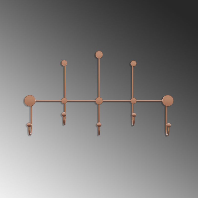 Casa si Gradina - Mobilier - Organizare si depozitare - Cuiere - Cuiere de perete, Wallxpert, metal, cupru, 80x45x10 cm - Infinity.ro