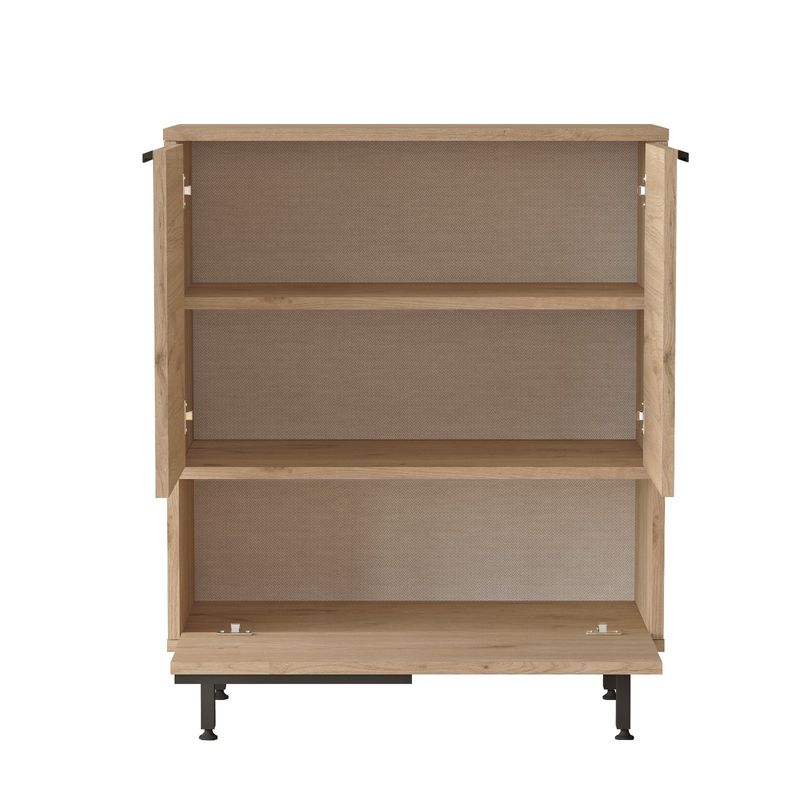Casa si Gradina - Mobilier - Dulapuri si sifoniere - Dulapuri - Dulap multifunctional, Hanah Home, pal melaminat, nuc, 74.8x35.5x90.4 cm - Infinity.ro