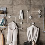 Casa si Gradina - Mobilier - Organizare si depozitare - Cuiere - Cuiere de perete, Wallxpert, metal, alb, 112x64x10 cm - Infinity.ro