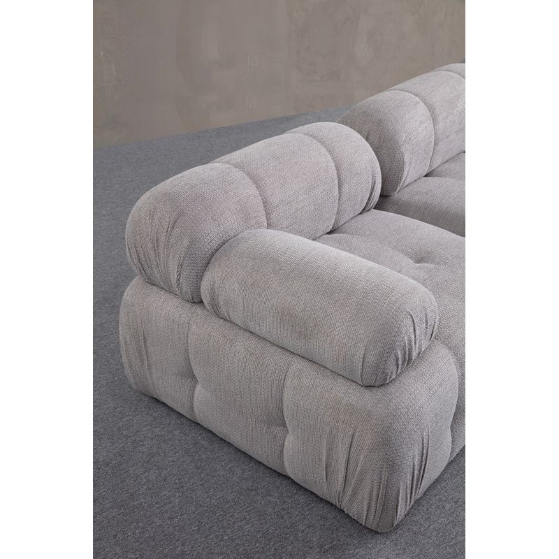 Casa si Gradina - Mobilier - Canapele si coltare - Coltare - Coltar, Atelier Del Sofa, lemn fag si pal, gri deschis, 190x160x95 cm - Infinity.ro