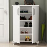 Casa si Gradina - Mobilier - Dulapuri si sifoniere - Dulapuri pantofi - Dulap pantofi, Hanah Home, pal melaminat, alb, 72x32.5x100 cm - Infinity.ro