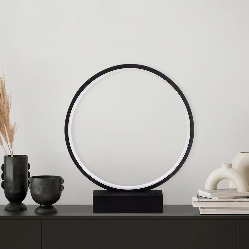 Casa si Gradina - Corpuri si surse de iluminat - Veioze si lampi - Veioze - Veioza, Opviq, metal, negru, 30x35x9 cm, led 12w - Infinity.ro