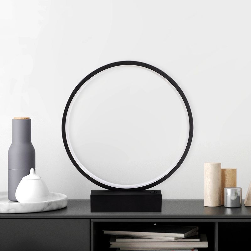 Casa si Gradina - Corpuri si surse de iluminat - Veioze si lampi - Veioze - Veioza, Opviq, metal, negru, 30x35x9 cm, led 12w - Infinity.ro