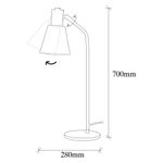 Casa si Gradina - Corpuri si surse de iluminat - Veioze si lampi - Veioze - Veioza, Opviq, metal, vintage, 14x28 cm - Infinity.ro