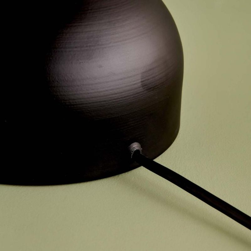 Casa si Gradina - Corpuri si surse de iluminat - Veioze si lampi - Veioze - Veioza, Opviq, material textil si metal, nurca si negru, 18.5x17x32 cm - Infinity.ro