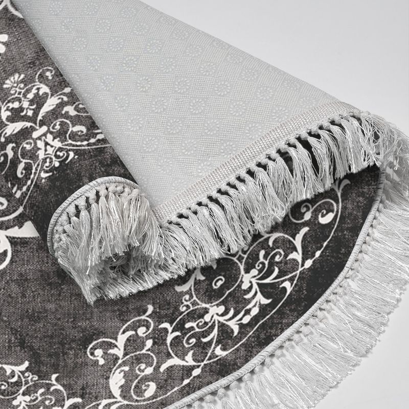 Casa si Gradina - Textile si covoare - Covoare - Covoare casa - Covor, Conceptum Hypnose, gri alb, 180x180 cm, 100% poliester, antiderapant - Infinity.ro