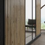 Casa si Gradina - Mobilier - Dulapuri si sifoniere - Dulapuri - Dulap, Hanah Home, pal, lemn/negru/pin atlantic, 240x213x66 cm - Infinity.ro