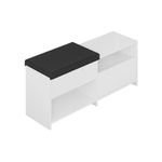 Casa si Gradina - Mobilier - Dulapuri si sifoniere - Dulapuri pantofi - Dulap pantofi, Hanah Home, pal melaminat, alb, 120.3x40.5x51 cm - Infinity.ro