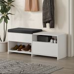 Casa si Gradina - Mobilier - Dulapuri si sifoniere - Dulapuri pantofi - Dulap pantofi, Hanah Home, pal melaminat, alb, 120.3x40.5x51 cm - Infinity.ro