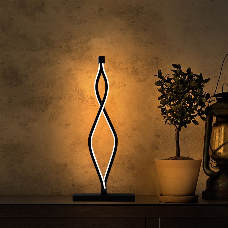 Casa si Gradina - Corpuri si surse de iluminat - Veioze si lampi - Veioze - Veioza, Opviq, metal, negru, 20x12x48 cm - Infinity.ro