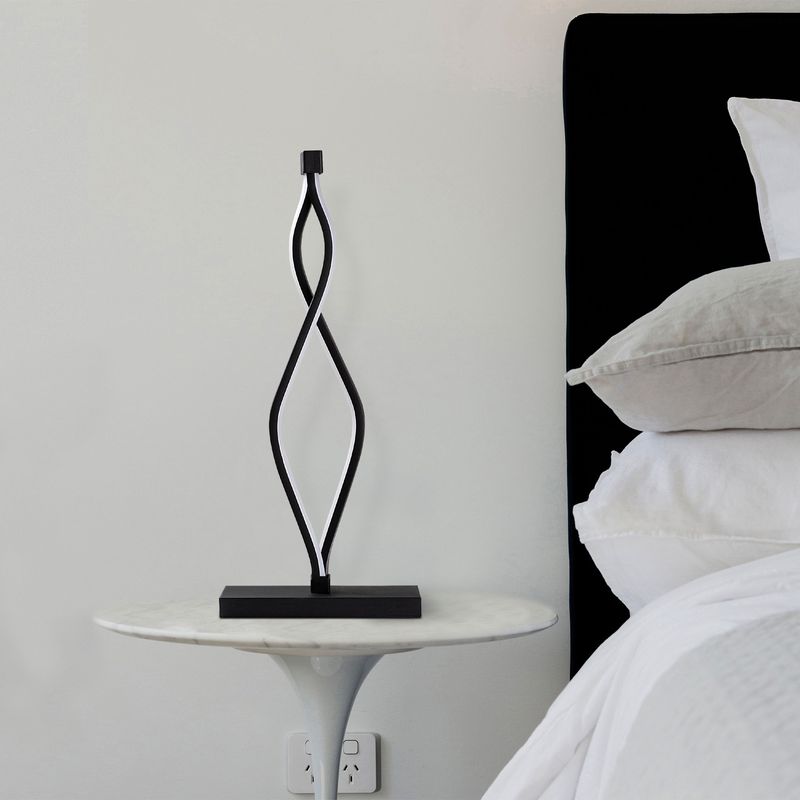 Casa si Gradina - Corpuri si surse de iluminat - Veioze si lampi - Veioze - Veioza, Opviq, metal, negru, 20x12x48 cm - Infinity.ro