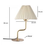 Casa si Gradina - Corpuri si surse de iluminat - Veioze si lampi - Veioze - Veioza, Opviq, metal, crem, 24x24x26 cm, 780SGN4774 - Infinity.ro