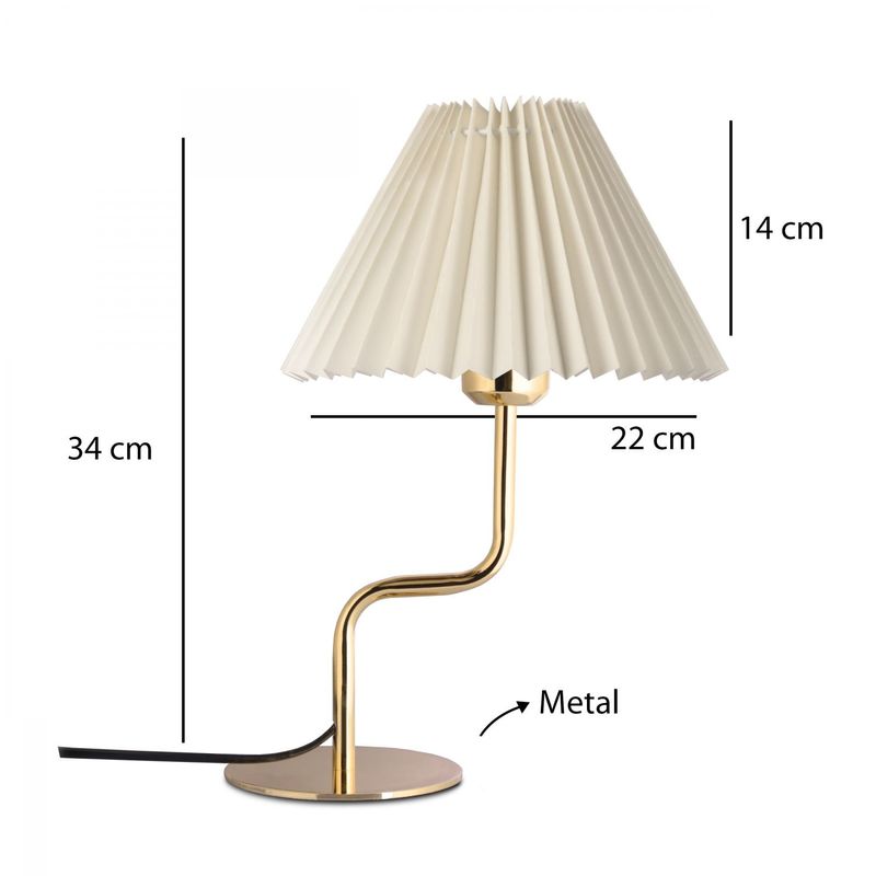 Casa si Gradina - Corpuri si surse de iluminat - Veioze si lampi - Veioze - Veioza, Opviq, metal, crem, 24x24x26 cm, 780SGN4774 - Infinity.ro