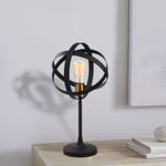 Casa si Gradina - Corpuri si surse de iluminat - Veioze si lampi - Veioze - Veioza, Opviq, metal, auriu negru, 24x50 cm - Infinity.ro