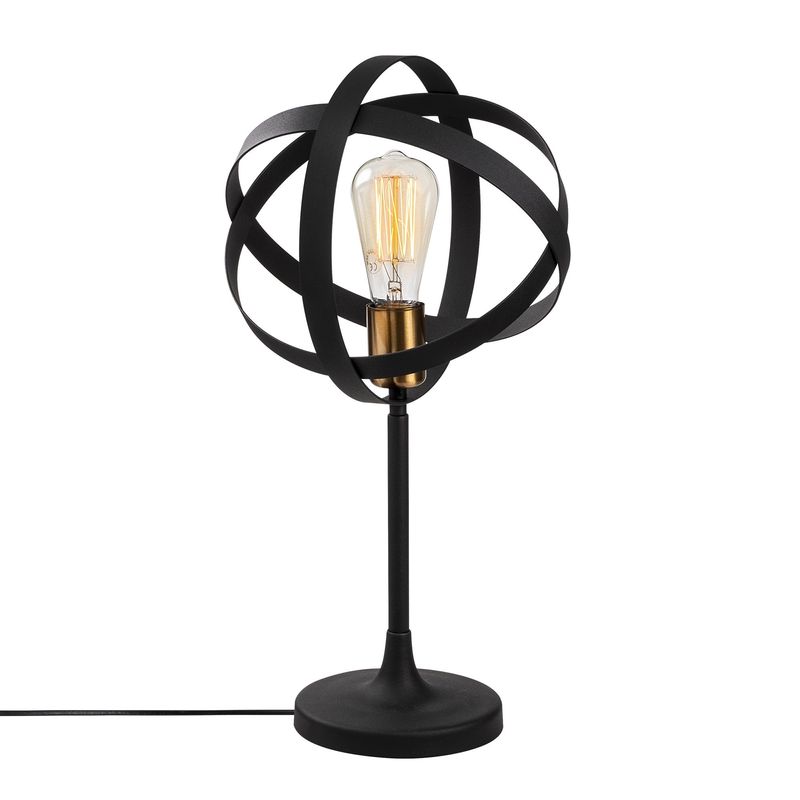 Casa si Gradina - Corpuri si surse de iluminat - Veioze si lampi - Veioze - Veioza, Opviq, metal, auriu negru, 24x50 cm - Infinity.ro