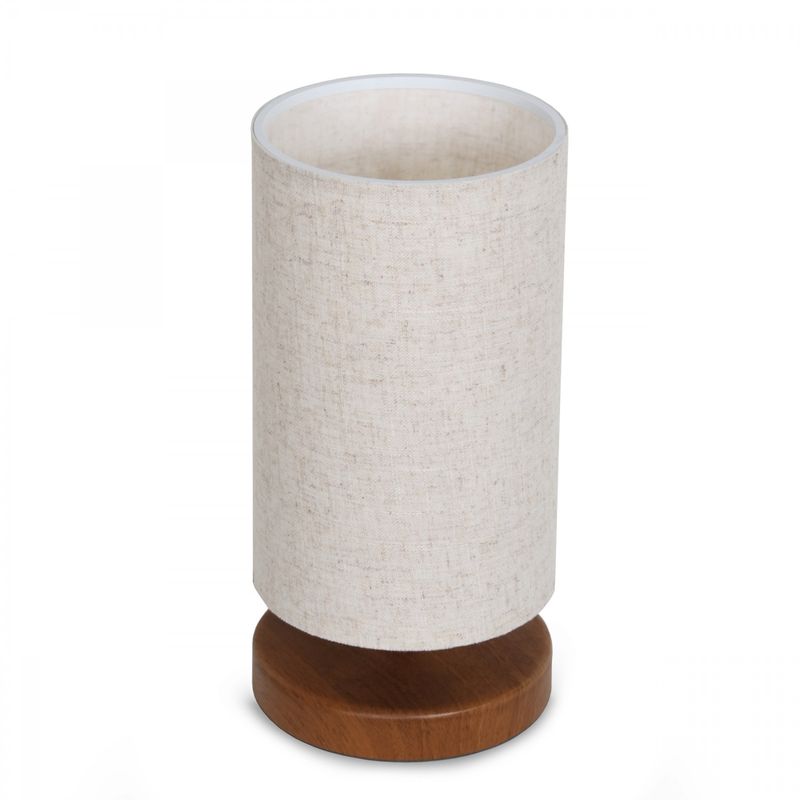 Casa si Gradina - Corpuri si surse de iluminat - Veioze si lampi - Veioze - Veioza, Opviq, pvc, crem, baza mdf, 24x15x31 cm - Infinity.ro
