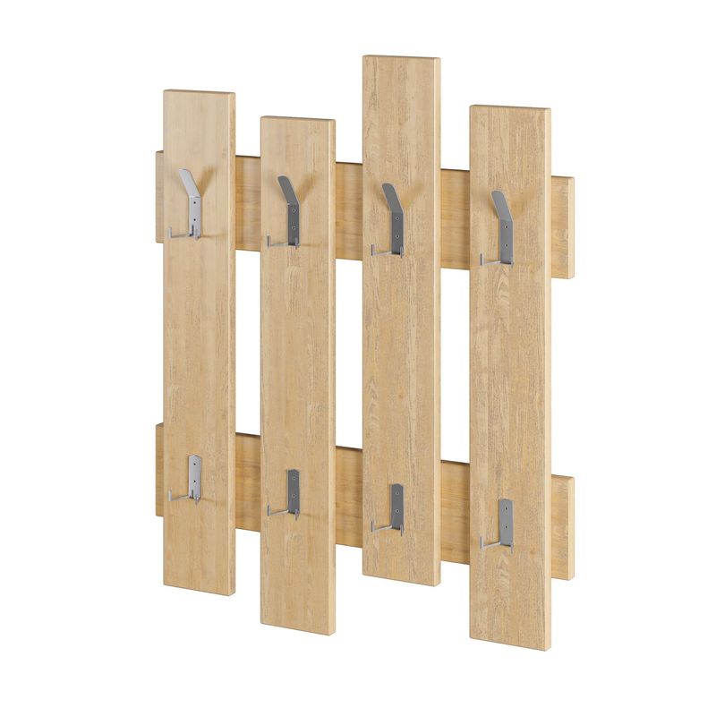 Casa si Gradina - Mobilier - Organizare si depozitare - Cuiere - Cuier de perete, Hanah Home, pal melaminat, stejar, 64x79x4 cm - Infinity.ro