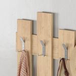 Casa si Gradina - Mobilier - Organizare si depozitare - Cuiere - Cuier de perete, Hanah Home, pal melaminat, stejar, 64x79x4 cm - Infinity.ro