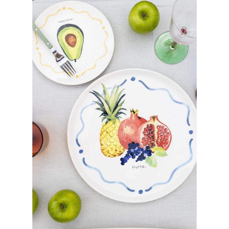 Casa si Gradina - Bucatarie si vesela - Vesela si tacamuri - Vesela pentru servire - Farfurie de servire, Hermia, ceramica, multicolor, 30x30x2 cm - Infinity.ro