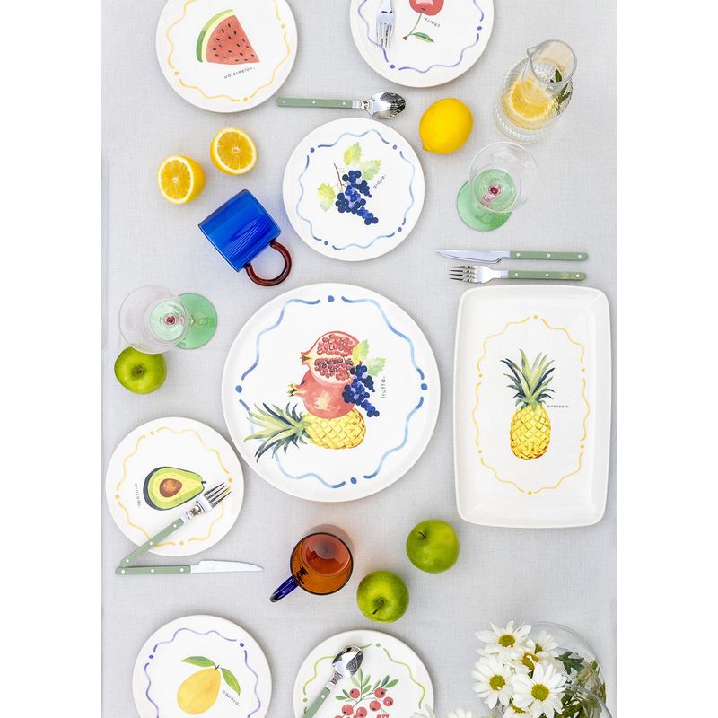 Casa si Gradina - Bucatarie si vesela - Vesela si tacamuri - Vesela pentru servire - Farfurie de servire, Hermia, ceramica, multicolor, 30x30x2 cm - Infinity.ro