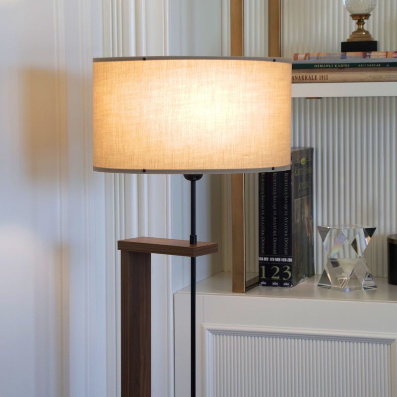 Casa si Gradina - Corpuri si surse de iluminat - Veioze si lampi - Lampadare - Lampadar, Opviq, lemn, nurca, 150 cm - Infinity.ro