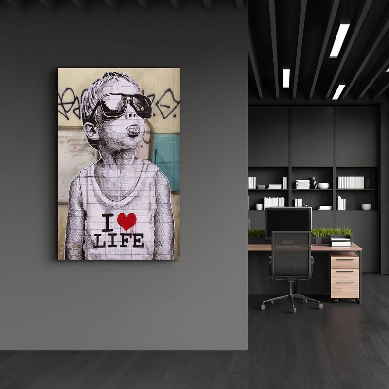 Casa si Gradina - Decoratiuni - Tablouri - Tablou decorativ, Wallxpert, sticla temperata, multicolor, 70x110 cm, 672BRS5150 - Infinity.ro