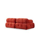Casa si Gradina - Mobilier - Canapele si coltare - Canapele - Canapea 2 locuri, Hanah Home, lemn fag si pal, rosu, 200x100x80 cm - Infinity.ro