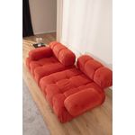 Casa si Gradina - Mobilier - Canapele si coltare - Canapele - Canapea 2 locuri, Hanah Home, lemn fag si pal, rosu, 200x100x80 cm - Infinity.ro