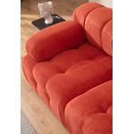 Casa si Gradina - Mobilier - Canapele si coltare - Canapele - Canapea 2 locuri, Hanah Home, lemn fag si pal, rosu, 200x100x80 cm - Infinity.ro