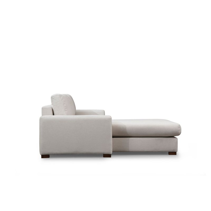 Casa si Gradina - Mobilier - Canapele si coltare - Coltare - Coltar, Hanah Home, lemn fag si pal, alb, 270x194x95 cm - Infinity.ro