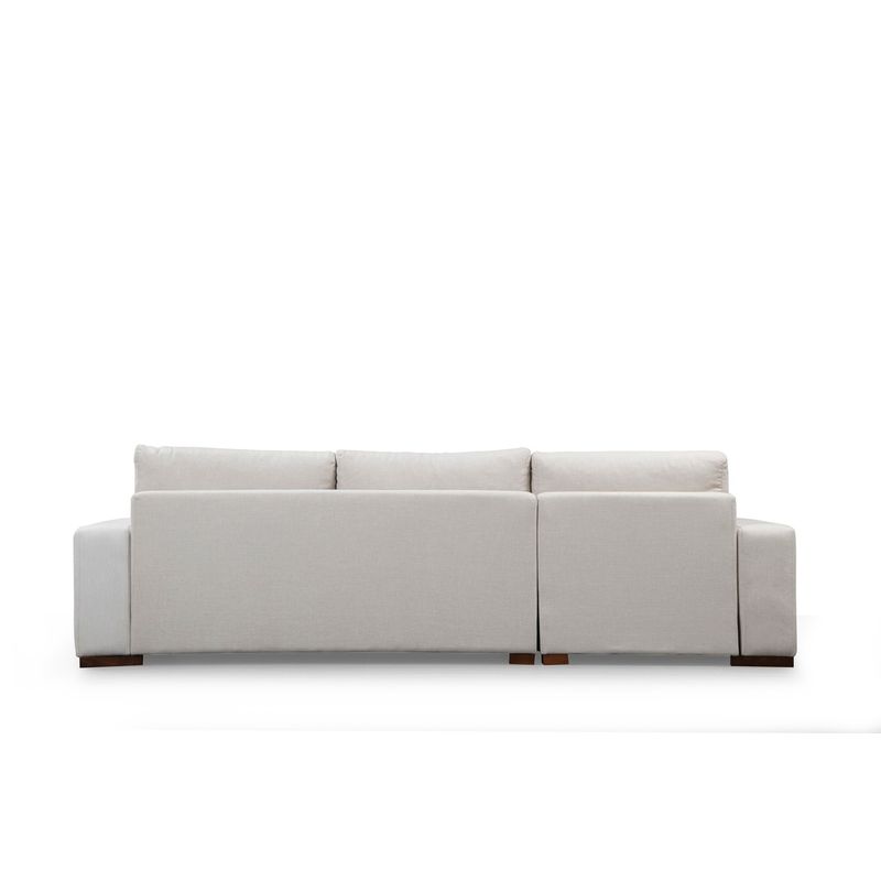 Casa si Gradina - Mobilier - Canapele si coltare - Coltare - Coltar, Hanah Home, lemn fag si pal, alb, 270x194x95 cm - Infinity.ro