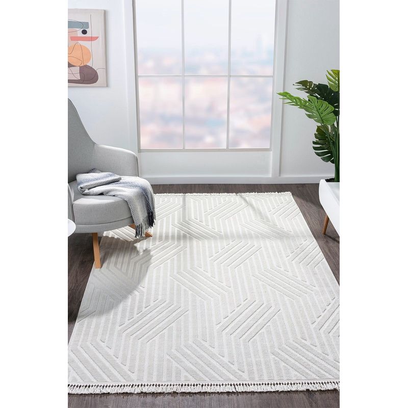 Casa si Gradina - Textile si covoare - Covoare - Covoare casa - Covor, Conceptum Hypnose, alb, 100x200 cm, 100% polipropilena - Infinity.ro