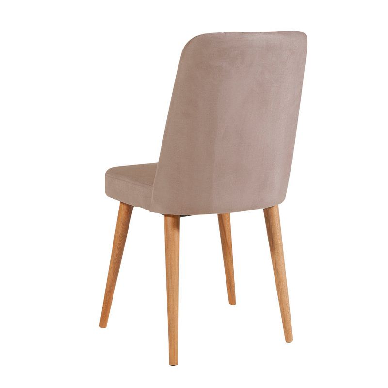 Casa si Gradina - Mobilier - Scaune si fotolii - Scaune - Scaun, Hanah Home, catifea, pin atlantic si piatra, 47x46x89 cm, 869VEL5179 - Infinity.ro