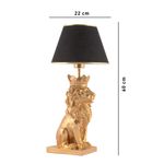 Casa si Gradina - Corpuri si surse de iluminat - Veioze si lampi - Veioze - Veioza, Opviq, poliester, negru auriu, 60 cm - Infinity.ro