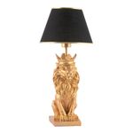 Casa si Gradina - Corpuri si surse de iluminat - Veioze si lampi - Veioze - Veioza, Opviq, poliester, negru auriu, 60 cm - Infinity.ro