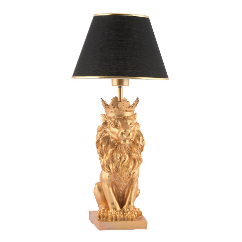 Casa si Gradina - Corpuri si surse de iluminat - Veioze si lampi - Veioze - Veioza, Opviq, poliester, negru auriu, 60 cm - Infinity.ro