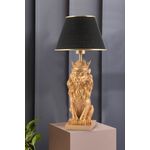 Casa si Gradina - Corpuri si surse de iluminat - Veioze si lampi - Veioze - Veioza, Opviq, poliester, negru auriu, 60 cm - Infinity.ro
