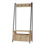 Casa si Gradina - Mobilier - Organizare si depozitare - Cuiere - Cuier, Hanah Home, pal melaminat, stejar safir, 84x35x170 cm - Infinity.ro
