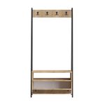 Casa si Gradina - Mobilier - Organizare si depozitare - Cuiere - Cuier, Hanah Home, pal melaminat, stejar safir, 84x35x170 cm - Infinity.ro