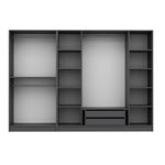 Casa si Gradina - Mobilier - Dulapuri si sifoniere - Dulapuri - Dulap, Hanah Home, pal melaminat, antracit, 270x190x52 cm - Infinity.ro