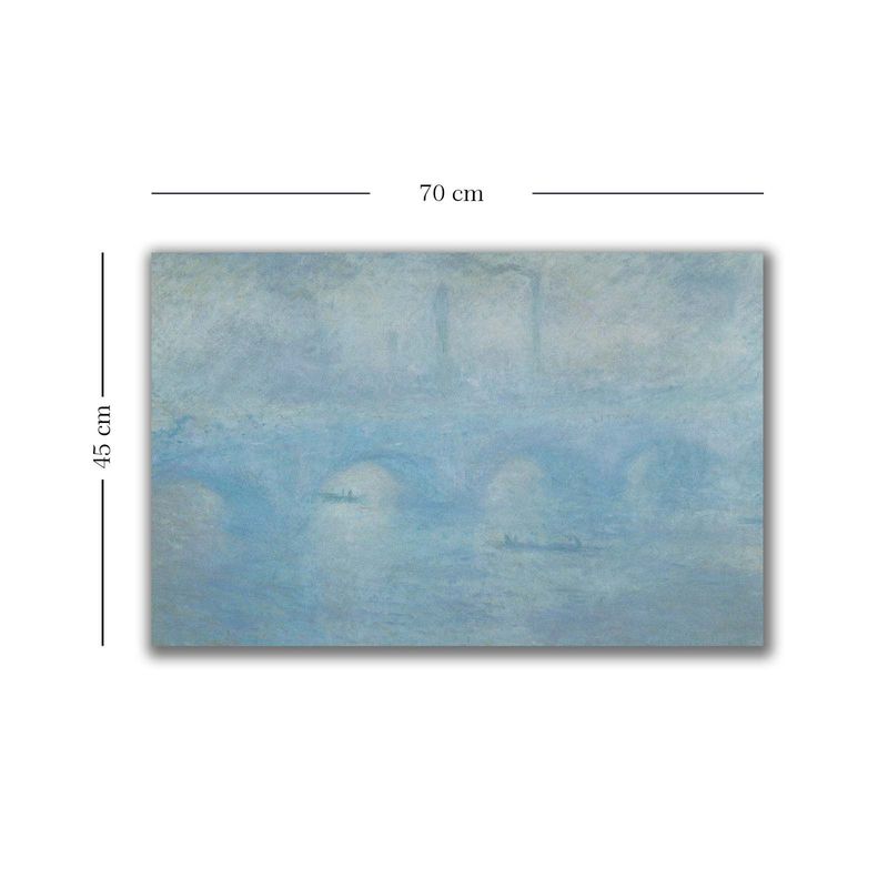 Casa si Gradina - Decoratiuni - Tablouri - Tablou decorativ pe panza, Wallxpert, multicolor, 45x70 cm, 100% panza, rama lemn, Claude Monet, 678CLD1112 - Infinity.ro