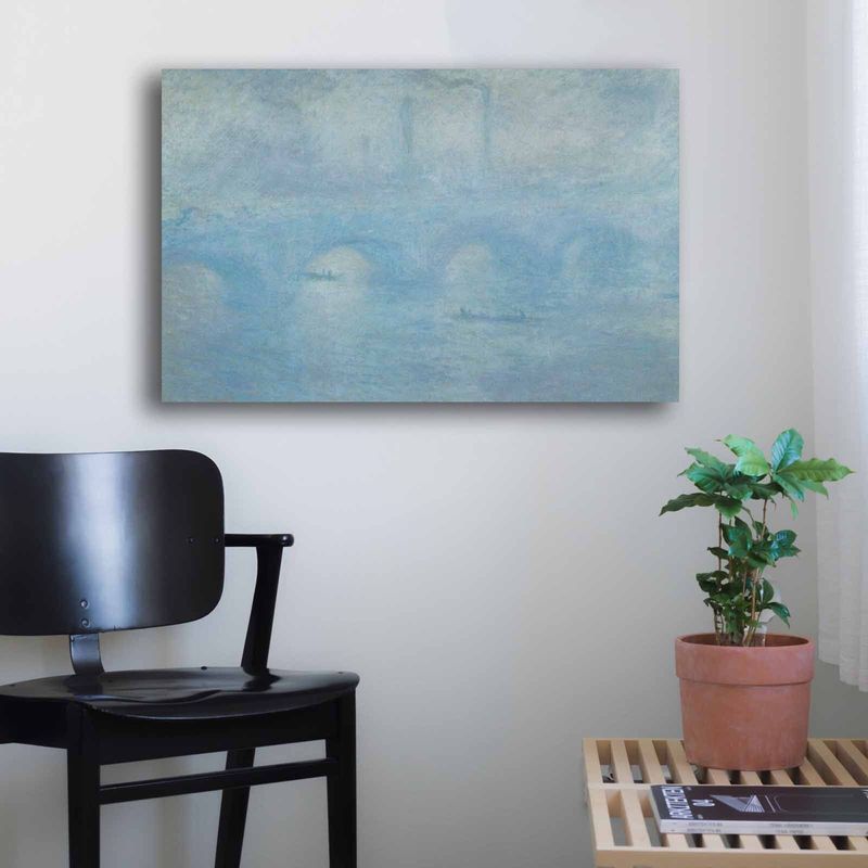 Casa si Gradina - Decoratiuni - Tablouri - Tablou decorativ pe panza, Wallxpert, multicolor, 45x70 cm, 100% panza, rama lemn, Claude Monet, 678CLD1112 - Infinity.ro