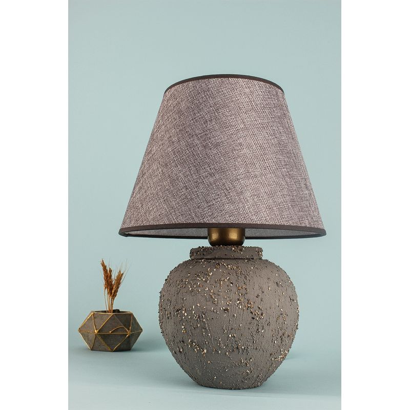 Casa si Gradina - Corpuri si surse de iluminat - Veioze si lampi - Veioze - Veioza, Opviq, ceramica, gri, 35 cm - Infinity.ro