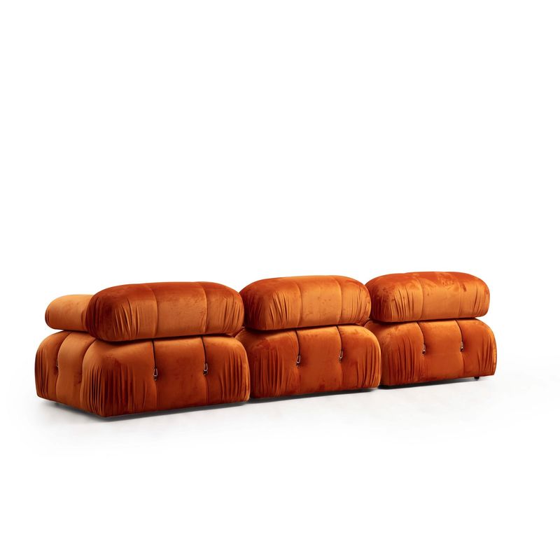 Casa si Gradina - Mobilier - Scaune si fotolii - Fotolii - Fotoliu, Hanah Home, lemn fag si pal, portocaliu, 95x95x75 cm - Infinity.ro