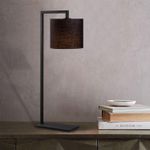 Casa si Gradina - Corpuri si surse de iluminat - Veioze si lampi - Veioze - Veioza, Opviq, metal, negru, 27x20x65 cm - Infinity.ro